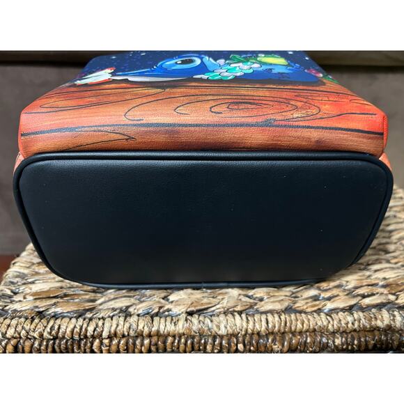 NWT Loungefly Disney Lilo & Stitch Stargazing Mini Backpack & Wallet - Picture 6 of 8